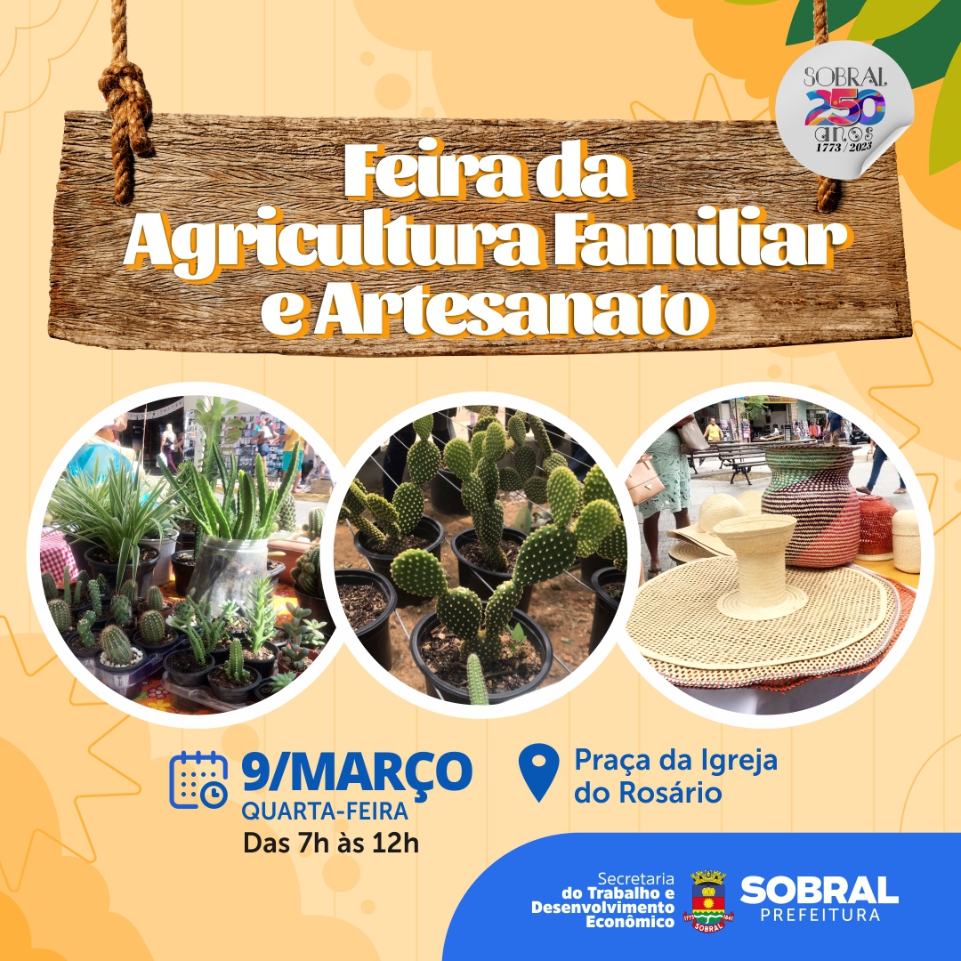 Feira da Agricultura Familiar acontece até sábado (09), na Lagoa