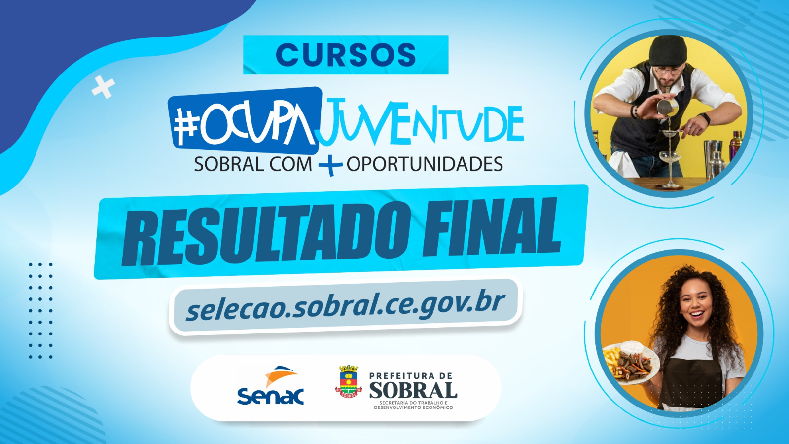 Divulgado resultado final da seleção para os cursos do Projeto Ocupa Juventude